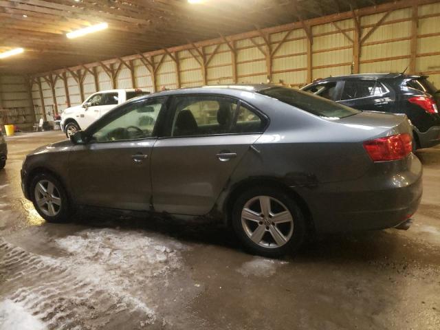 3VW1K7AJ6CM408841 - 2012 VOLKSWAGEN JETTA BASE GRAY photo 2