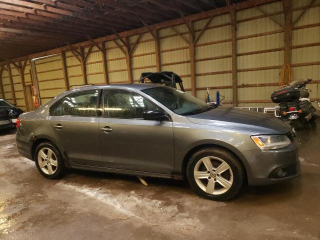 3VW1K7AJ6CM408841 - 2012 VOLKSWAGEN JETTA BASE GRAY photo 4