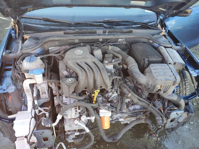 3VW2K7AJ7FM282496 - 2015 VOLKSWAGEN JETTA BASE BLUE photo 11