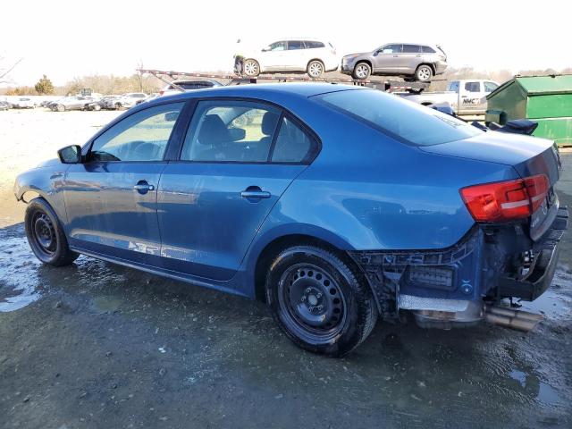 3VW2K7AJ7FM282496 - 2015 VOLKSWAGEN JETTA BASE BLUE photo 2
