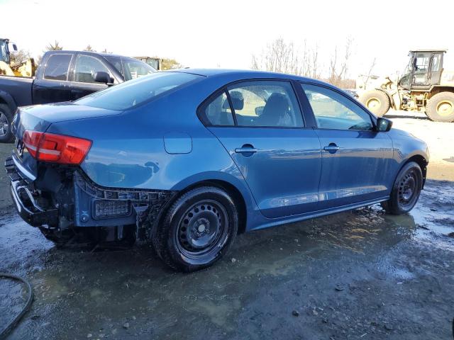 3VW2K7AJ7FM282496 - 2015 VOLKSWAGEN JETTA BASE BLUE photo 3