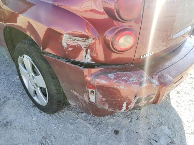 3GNDA13D98S614429 - 2008 CHEVROLET HHR LS MAROON photo 9