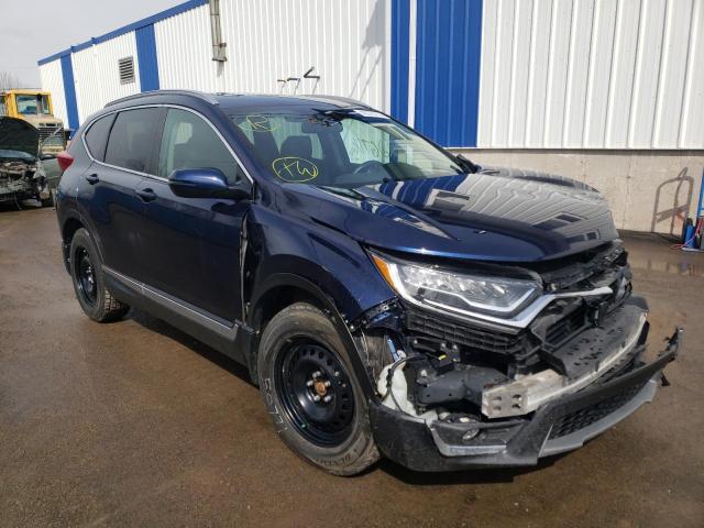 2HKRW2H92KH147544 - 2019 HONDA CR-V TOURI BLUE photo 1