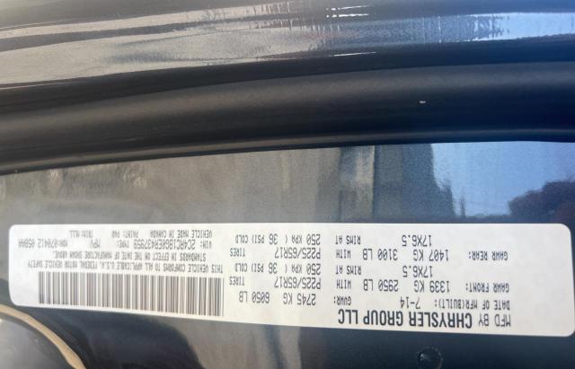 2C4RC1BG0ER437959 - 2014 CHRYSLER TOWN & COU გრაფიტი ფოტო 10