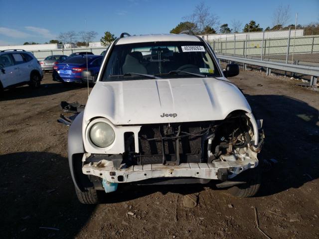 1J4GL48K34W260408 - 2004 JEEP LIBERTY SP WHITE photo 5