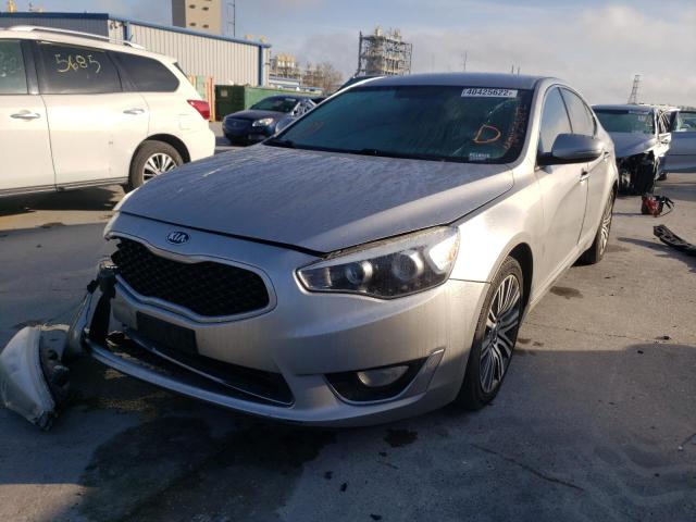 KNALN4D76E5132586 - 2014 KIA CADENZA PR SILVER photo 2