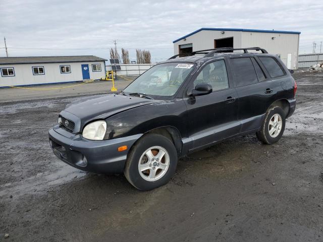 KM8SC13E54U610757 - 2004 HYUNDAI SANTA FE G BLACK photo 1