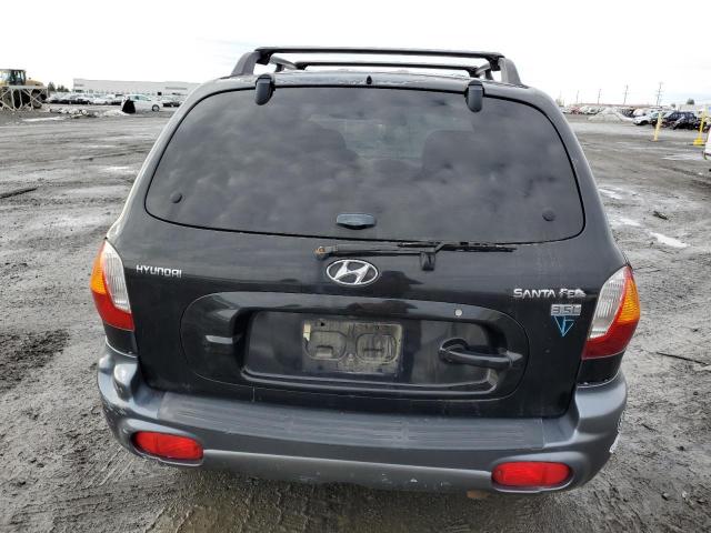 KM8SC13E54U610757 - 2004 HYUNDAI SANTA FE G BLACK photo 6