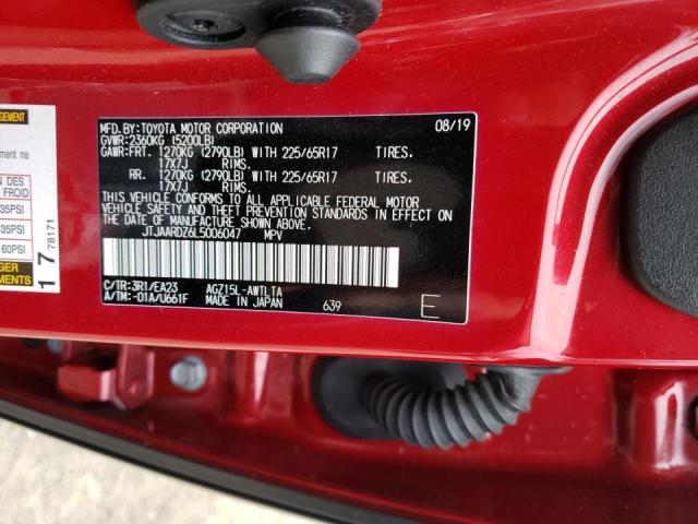 JTJAARDZ6L5006047 - 2020 LEXUS NX 300 BAS 勃艮第红 照片 10