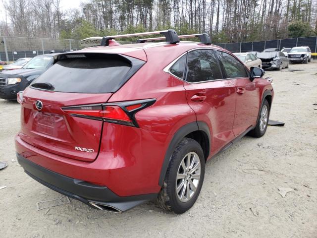 JTJAARDZ6L5006047 - 2020 LEXUS NX 300 BAS BURGUNDY photo 4