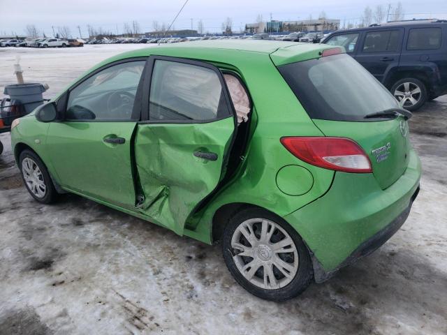 JM1DE1KY1C0144849 - 2012 MAZDA MAZDA2 GREEN photo 2