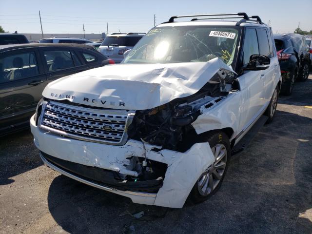 SALGS2WF7EA163111 - 2014 LAND ROVER RANGE ROVE WHITE photo 2