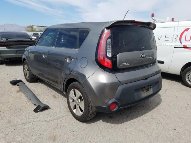 KNDJN2A20E7072560 - 2014 KIA SOUL CHARCOAL photo 3