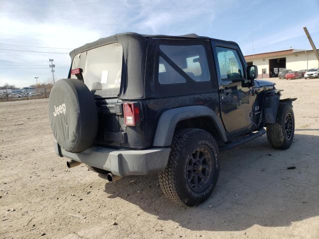 1J4FA24137L****** - 2007 JEEP WRANGLER X BLACK photo 4