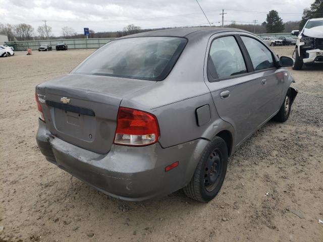 KL1TD56646B540370 - 2006 CHEVROLET AVEO BASE GRAY photo 4