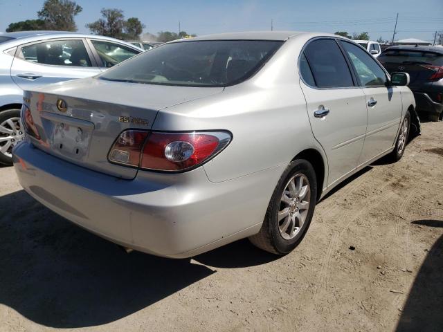 JTHBF30G135038770 - 2003 LEXUS ES 300 SILVER photo 4