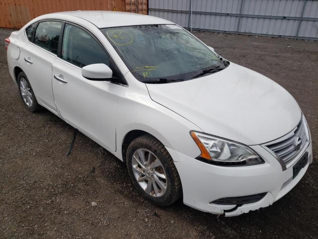 3N1AB7AP5FL684349 - 2015 NISSAN SENTRA S WHITE photo 1