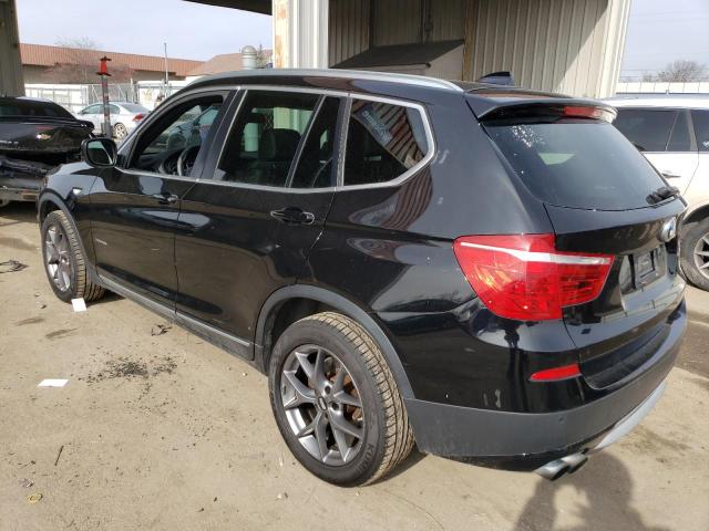 5UXWX9C5XD0A14917 - 2013 BMW X3 XDRIVE2 BLACK photo 2