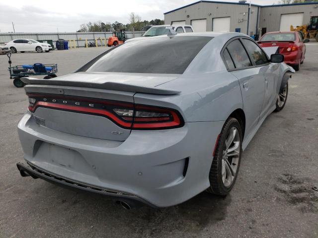 2C3CDXHG4MH518856 - 2021 DODGE CHARGER GT GRAY photo 4