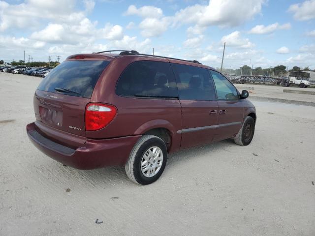 2B8GP44382R727672 - 2002 DODGE CARAVAN MAROON photo 3