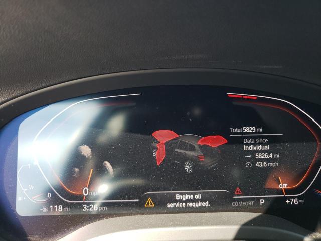 5UXTY5C03M9H01486 - 2021 BMW X3 XDRIVE3 GRAY photo 9