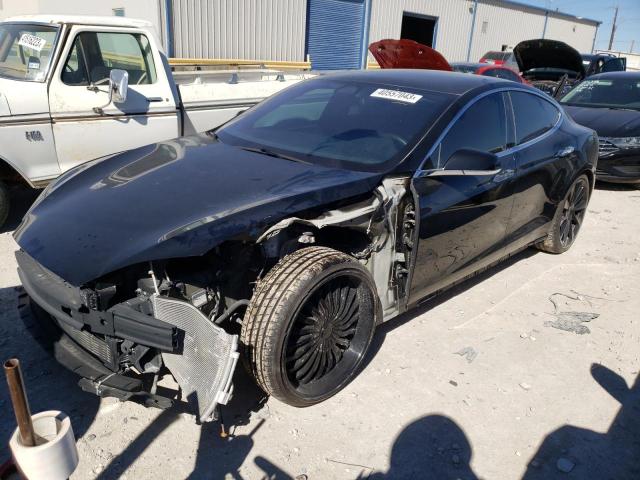 5YJSA1E46KF331936 - 2019 TESLA MODEL S Սև լուսանկար 1