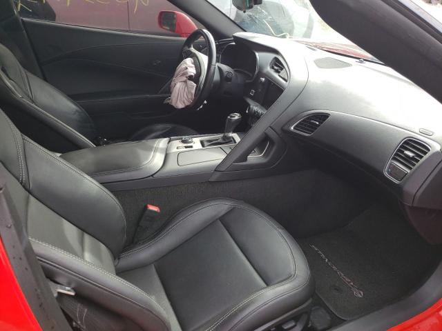 1G1YB2D71K5100753 - 2019 CHEVROLET CORVETTE S RED photo 10