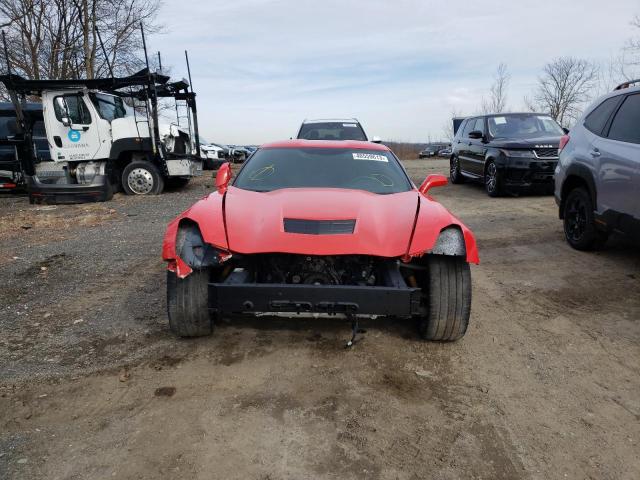 1G1YB2D71K5100753 - 2019 CHEVROLET CORVETTE S RED photo 5