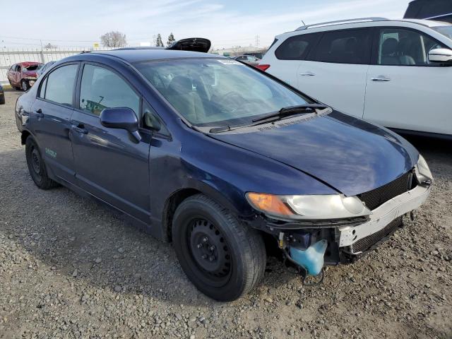 1HGFA46507L000902 - 2007 HONDA CIVIC GX BLUE photo 4