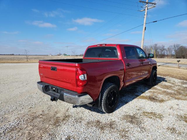 5TFDY5F18KX826001 - 2019 TOYOTA TUNDRA CRE RED photo 4