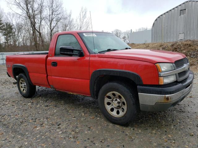 1GCEK14T95E211797 - 2005 CHEVROLET SILVERADO RED photo 4