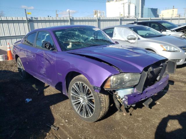 2C3CDXCT9EH134285 - 2014 DODGE CHARGER R/ PURPLE photo 4