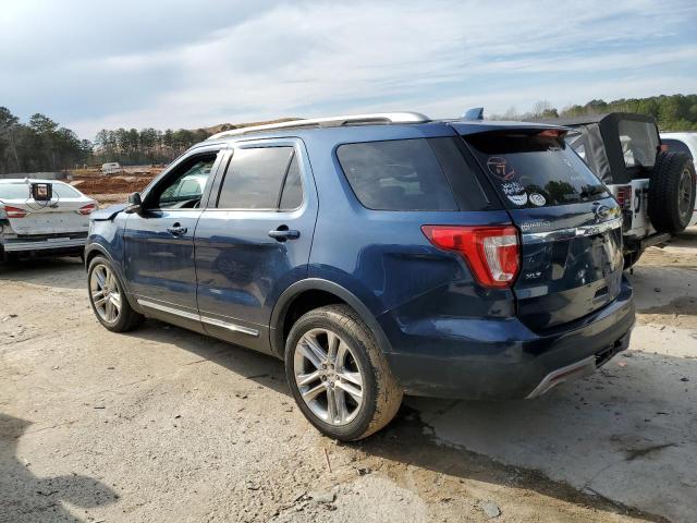 1FM5K7D85GGA05930 - 2016 FORD EXPLORER X BLUE photo 2