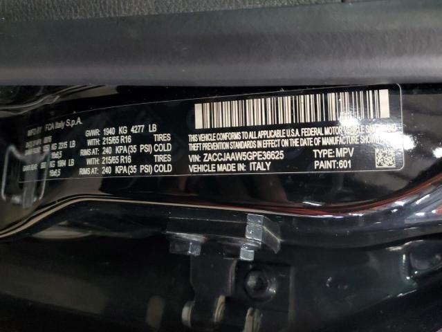 ZACCJAAW5GPE36625 - 2016 JEEP RENEGADE S Սև լուսանկար 13