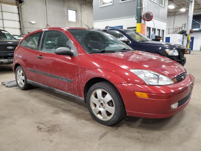 3FAFP31362R116215 - 2002 FORD FOC ZX3 RED photo 4