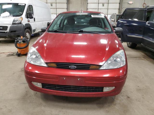 3FAFP31362R116215 - 2002 FORD FOC ZX3 RED photo 5