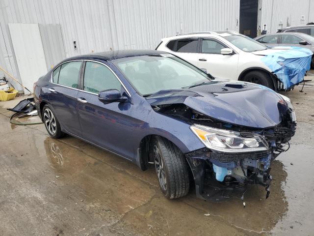 1HGCR2F80HA283552 - 2017 HONDA ACCORD EXL BLUE photo 4