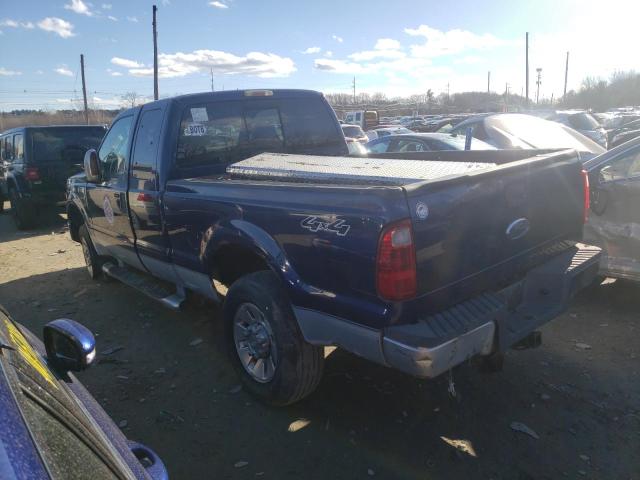 1FTWX31R68EB39388 - 2008 FORD F350 SRW S BLUE photo 2