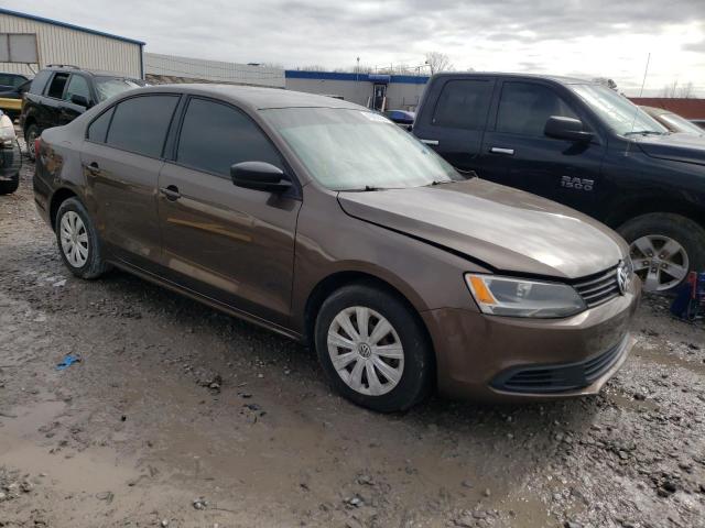 3VW2K7AJ6EM363763 - 2014 VOLKSWAGEN JETTA BASE BROWN photo 4