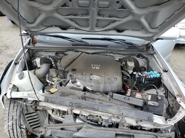 5TEJU62N86Z279260 - 2006 TOYOTA TACOMA DOU SILVER photo 11