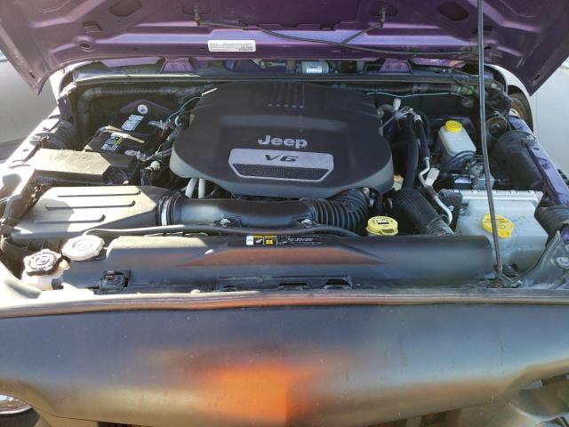 1C4BJWDG0JL844510 - 2018 JEEP WRANGLER U PURPLE photo 11