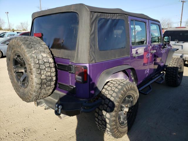 1C4BJWDG0JL844510 - 2018 JEEP WRANGLER U PURPLE photo 3