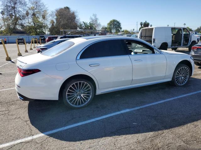 W1K6G7GB0NA069235 - 2022 MERCEDES-BENZ S 580 4MAT WHITE photo 3