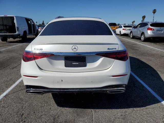 W1K6G7GB0NA069235 - 2022 MERCEDES-BENZ S 580 4MAT WHITE photo 6