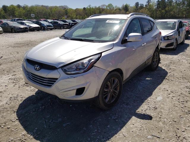 KM8JU3AG2EU821599 - 2014 HYUNDAI TUCSON SILVER photo 2