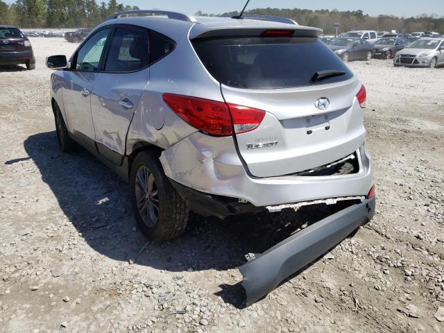 KM8JU3AG2EU821599 - 2014 HYUNDAI TUCSON SILVER photo 3