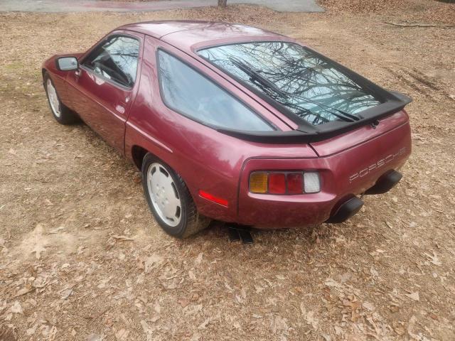 WP0JB0926GS860292 - 1986 PORSCHE 928 S BURGUNDY photo 3