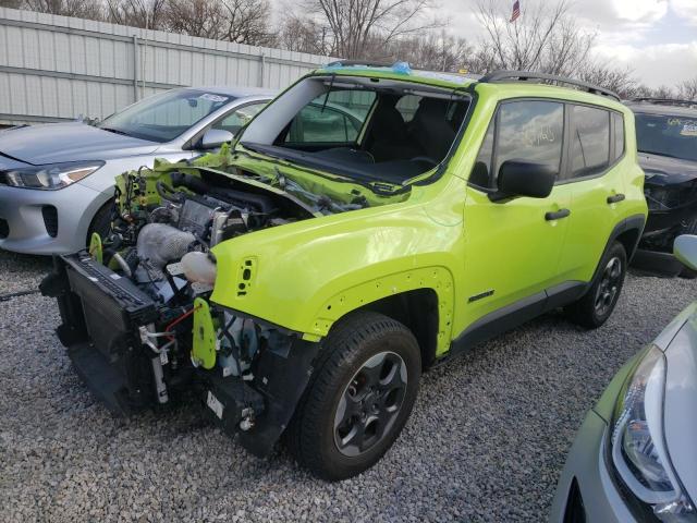 ZACCJBAB7HPF77538 - 2017 JEEP RENEGADE S GREEN photo 2