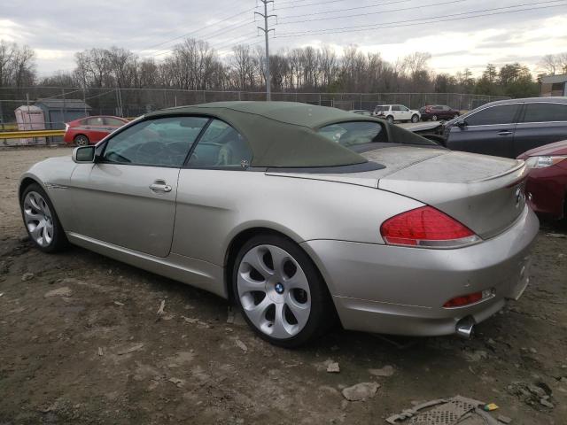 WBAEK73435B323362 - 2005 BMW 645 CI AUT SILVER photo 2