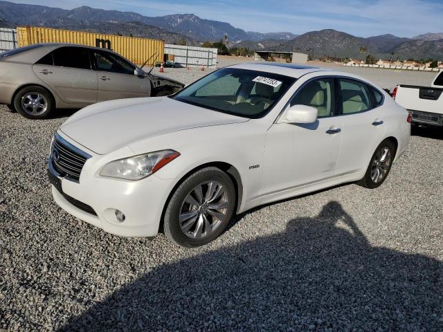 JN1EY1AP9CM910911 - 2012 INFINITI M35H WHITE photo 1